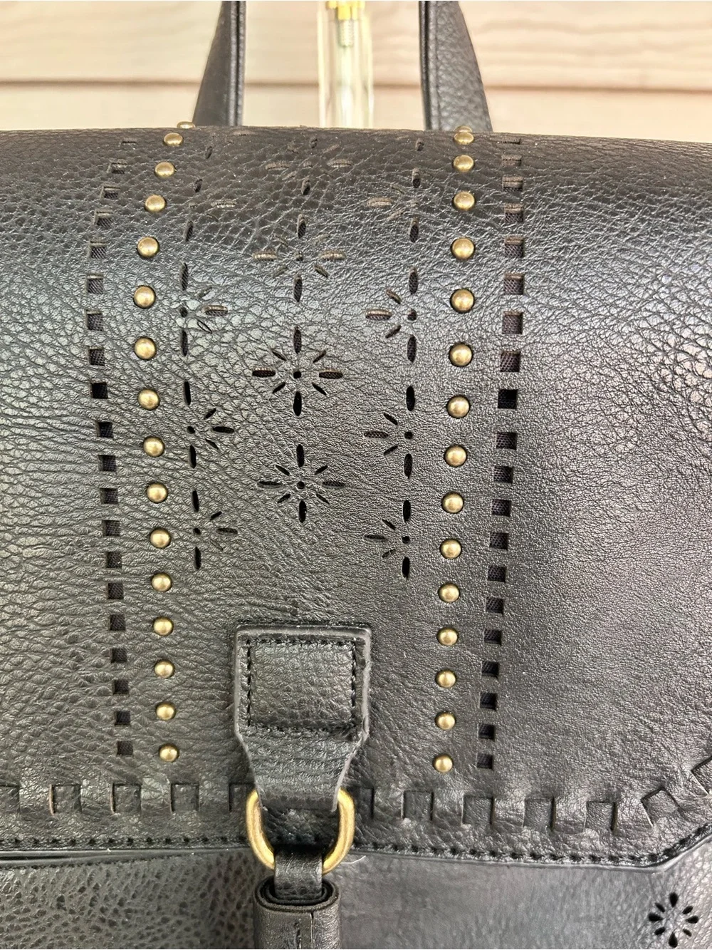 NWT - Black Vegan Leather Tassel Backpack - Stylish Everyday Bag